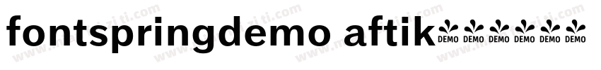 fontspringdemo aftik字体转换